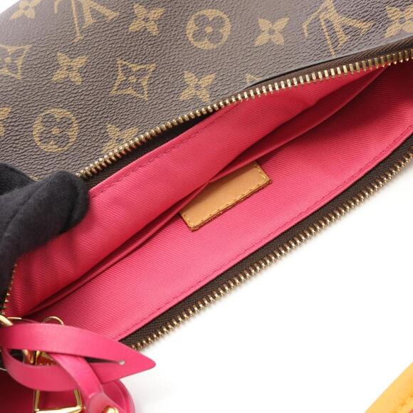 LOUIS VUITTON Brown Monogram Leather Shoulder Bag - Picture 10 of 11